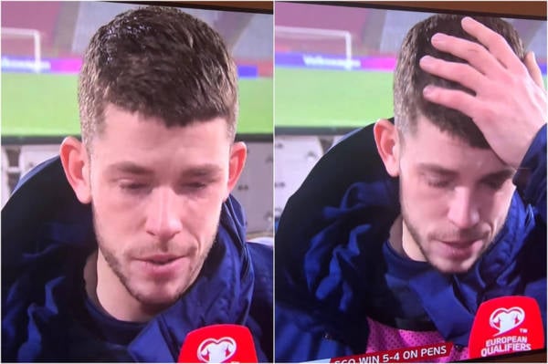 Watch Scotland hero Ryan Christie CRYING tears of joy after shootout win over Serbia sealed Euro 2020 dream