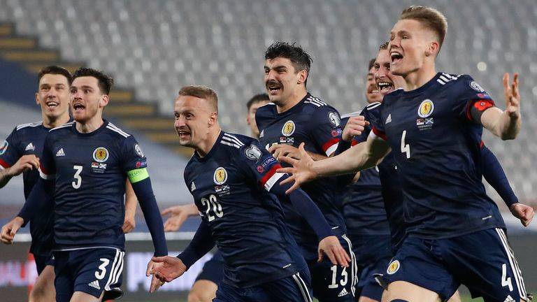 Photos: Foreign Celts pay tribute to Scottish teammates after EURO 2020 qualification