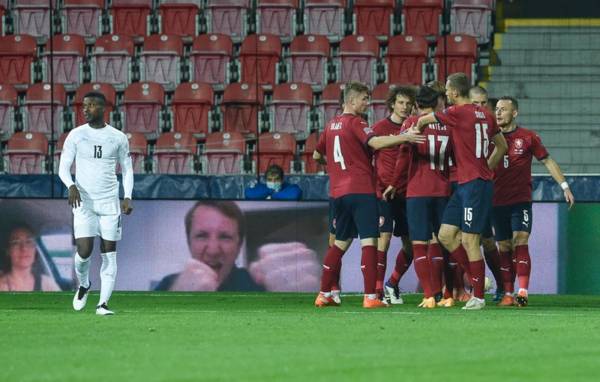 Celtic star sent off in 1-0 defeat as Scotland’s Nations League campaign goes down to the wire