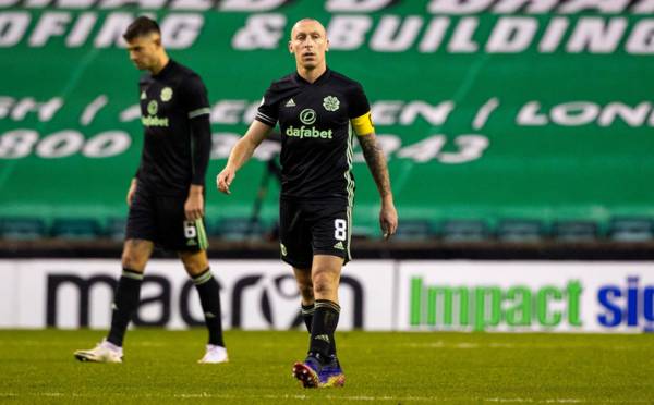 ‘His captain days are long gone’: Celtic fans react to Scott Brown penalty concession against Hibs