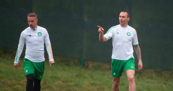 Scott Brown toasts Celtic’s Scotland heroes Ryan Christie and Callum McGregor