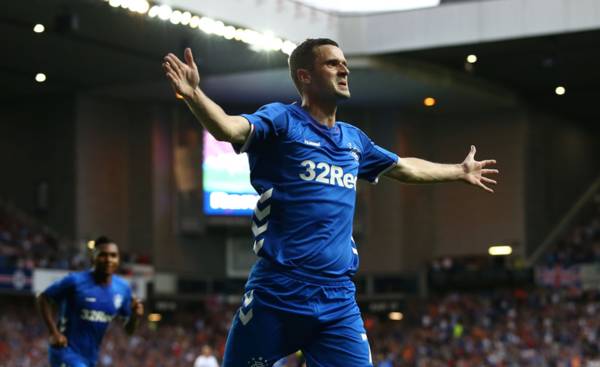 Some Rangers fans react to Jamie Murphy goal against Celtic