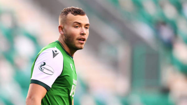 Hibs star Ryan Porteous refuses to take the bait on Celtic penalty question