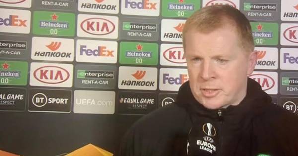 Neil Lennon’s Celtic frustration surfaces during television interview