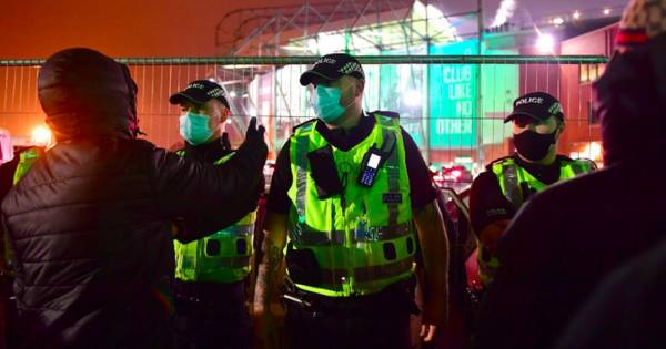 Celtic statement blasts protesting fans for throwing missiles at players