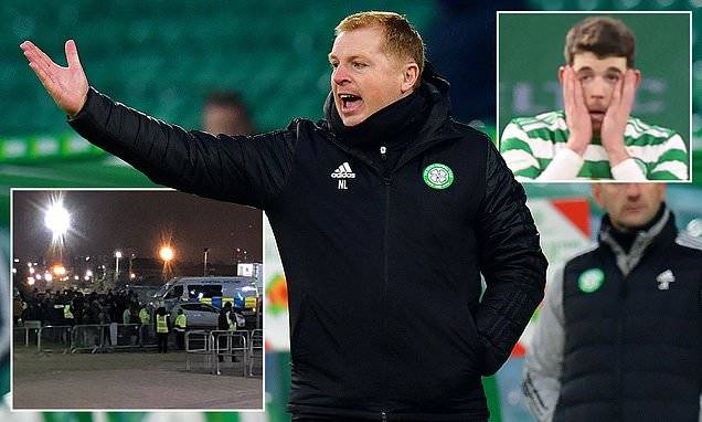 Neil Lennon refuses to quit as 200 angry Celtic fans descend on Parkhead to demand his dismissal