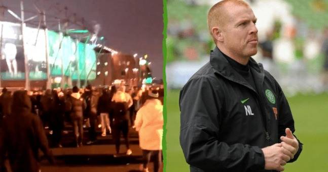 Watch: Celtic Fans Gather Outside Parkhead To Demand Lennon Sacking