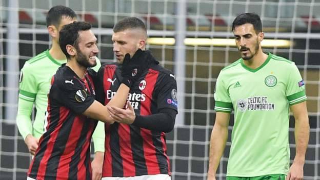 AC Milan 4-2 Celtic: Italian side come from two goals down to win