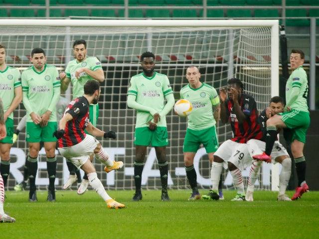 Result: Celtic surrender two-goal lead to AC Milan at San Siro