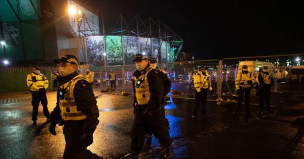 Celtic fans attempt to chase team bus after 1-1 home draw with St Johnstone