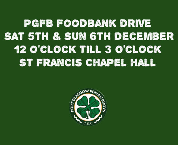 Celtic Fans In Port Glasgow Answer The Call For Local Foodbanks