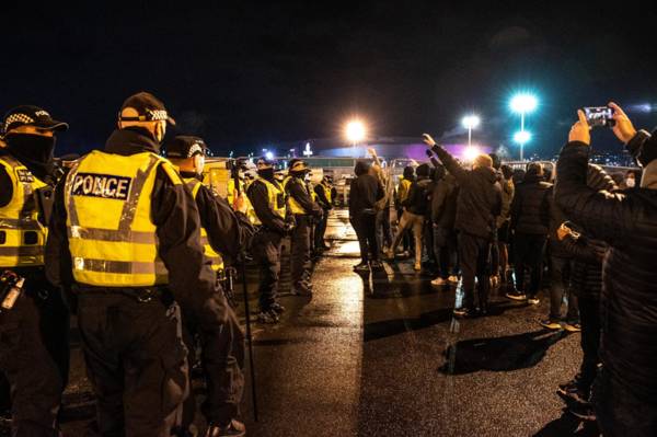 Celtic fans on video attacking team bus as it leaves Celtic Park after St Johnstone draw