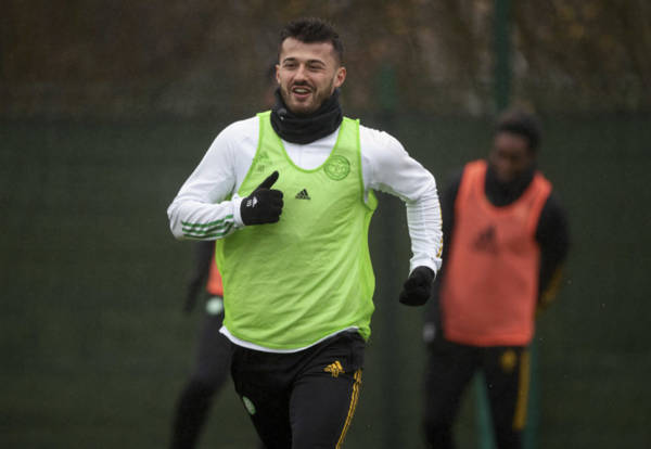 Albian Ajeti spotted in Celtic training video after Lennon disclosed hamstring injury