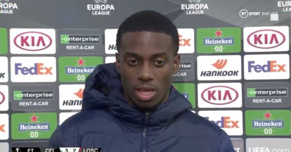 Celtic fans go wild as Timo Weah says ‘we’ in TV interview