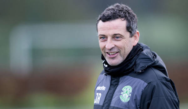 Jack Ross’ full answer to Celtic job question; Hibs boss happy where he is for now