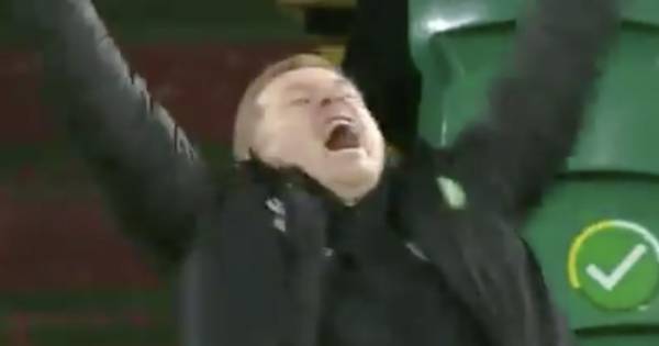 Neil Lennon’s Celtic fire burns again as clip captures gaffer’s moment of joy