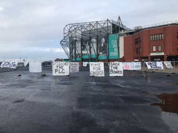 Photo: North Curve Celtic share latest protest at Celtic Park