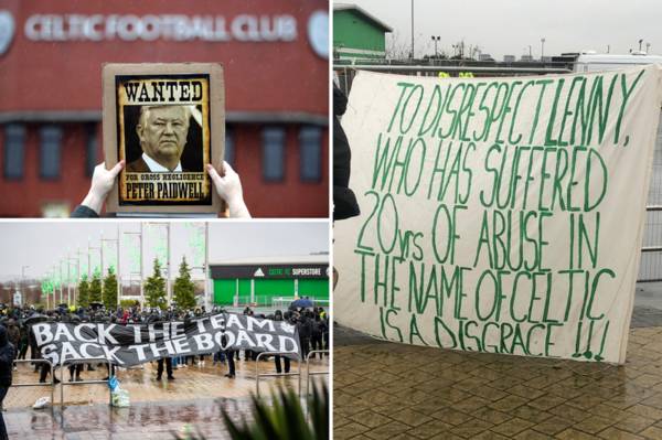 Celtic fans hold protest at current state of club but defend Lennon over ‘disrespect’ ahead of win against Kilmarnock