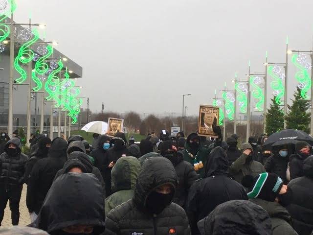 Photo: ‘Back the team, sack the board’ protest underway