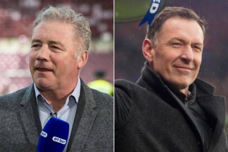 Rangers hero Ally McCoist belts out Christmas classic alongside Celtic rival Chris Sutton in BT Sport forfeit