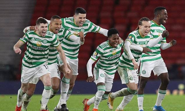 Celtic 3-3 Hearts AET (4-3 pens): Neil Lennon’s side win dramatic Scottish Cup final on penalties