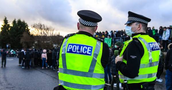 Celtic fans gather at Hampden despite lockdown restrictions