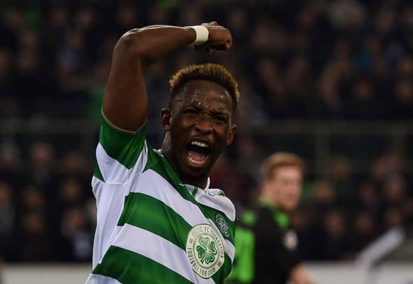 Moussa Dembele reacts to Celtic’s Quadruple Treble