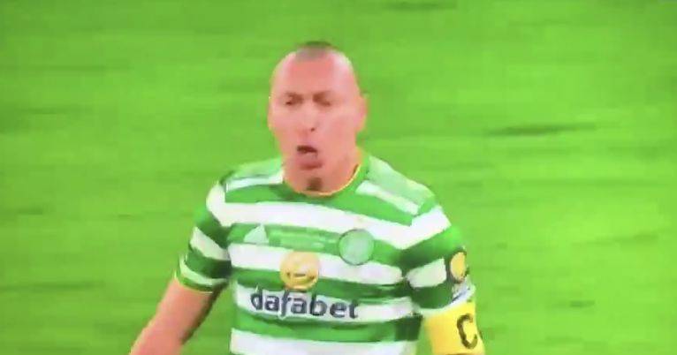 Video: Hilarious – Brown celebrates in front of Hearts captain Naismith