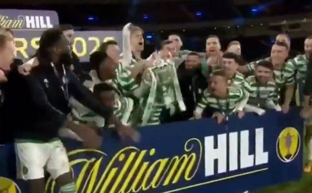 Video: Watch as Celtic gleefully lift the Scottish Cup after completing the quadruple treble