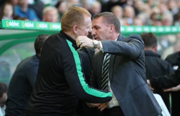 Former Celtic boss Brendan Rodgers salutes Neil Lennon following cup triumph