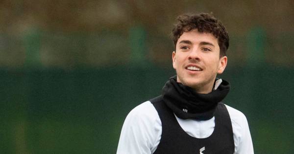 Mikey Johnston does extra practice to help him improve for Celtic