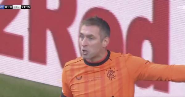 Allan McGregor tried to tell Bobby Madden his Rangers wonder save didn’t happen