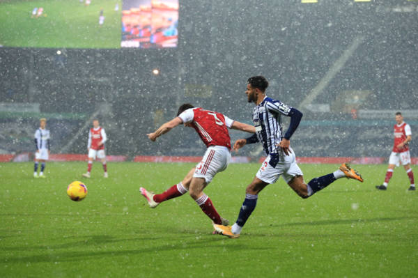 Watch: Former Celtic star Kieran Tierney scores wonder goal in the snow for Arsenal