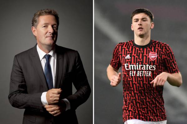 Piers Morgan gushes over ex-Celtic star Kieran Tierney and says he is one of his ‘favourite Arsenal players’