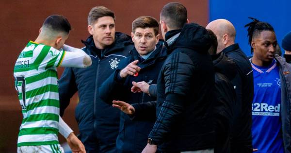 Rangers and Celtic touchline drama missed by TV cameras