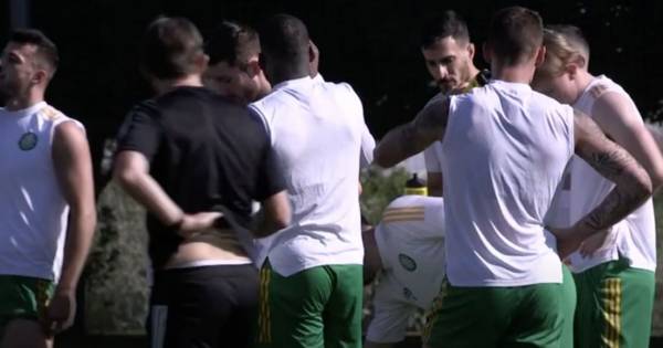 Video: Celtic train in Dubai sun as Scotland enters lockdown