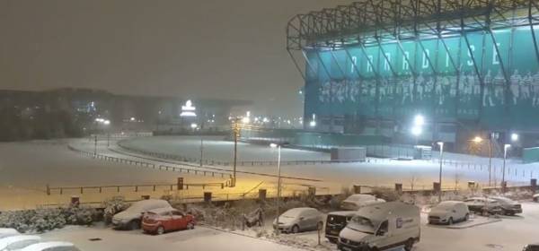 Video: Stunning – Celtic Park looks incredible under snowfall