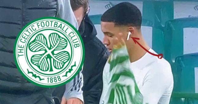 Here’s The Reason Armstrong Okoflex Wore Airpods On The Celtic Bench