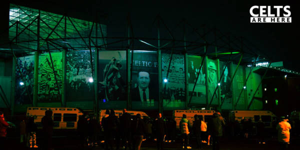 Peter Lawwell Greeted by New Celtic Banner