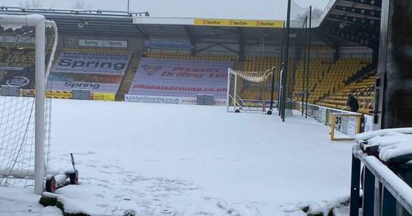 Livingston offer Celtic game assurances as snow covered pitch raises fears