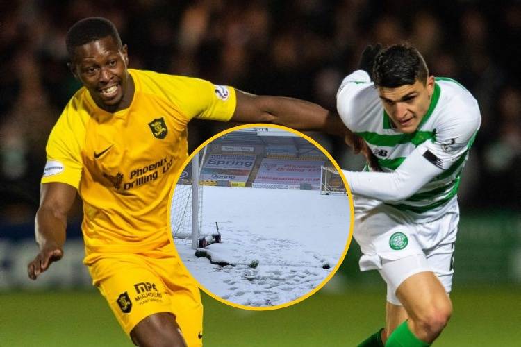 Livingston’s Celtic clash to be played as scheduled with NO pitch inspection planned despite heavy snow