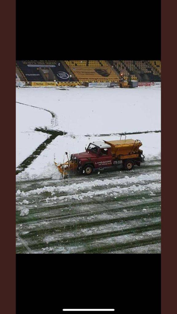 Photo shows Livingston’s pitch struggles ahead of tonight’s game