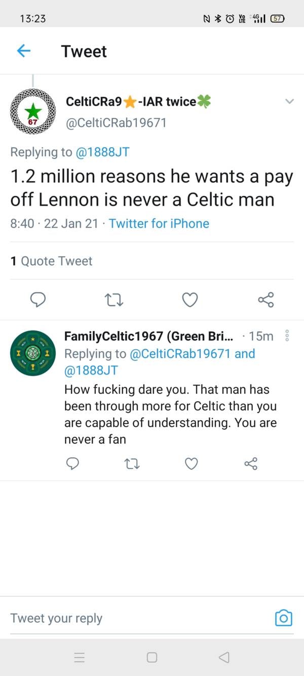 Never forget what Celtic “fans” did to the club