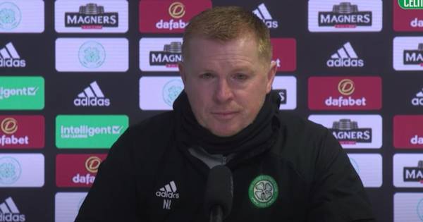 Neil Lennon’s press conference as Celtic boss snaps back at fan form question