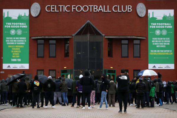 Celtic supporters’ group put up new banner outside Paradise