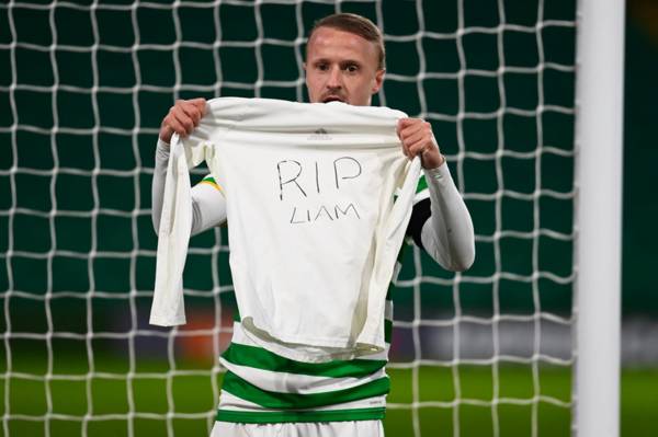 Leigh Griffiths with heartfelt tribute after opening the scoring for Celtic against Hamilton