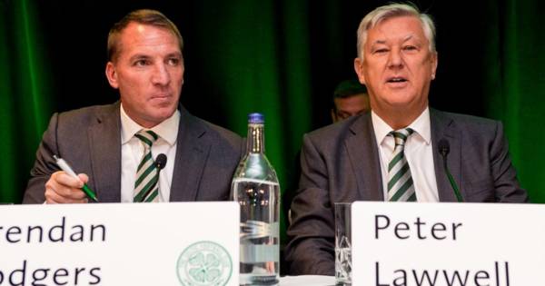 Brendan Rodgers was aware of Peter Lawwell’s Celtic retirement years ago