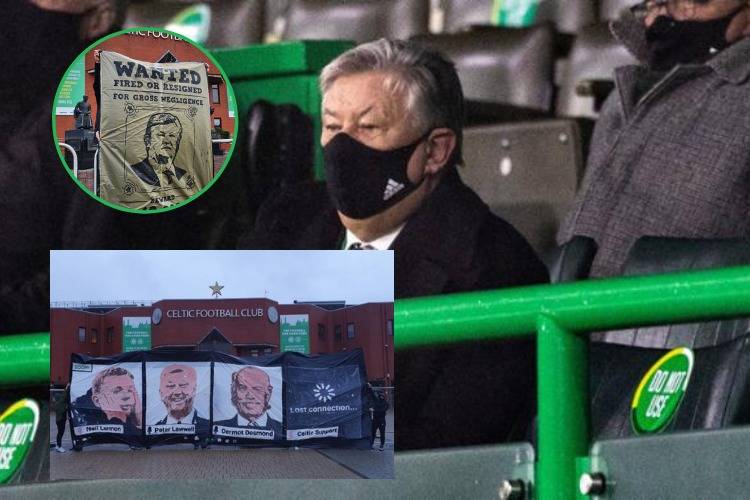 Green Brigade in brutal farewell to Celtic chief Peter Lawwell as he announces retirement this year