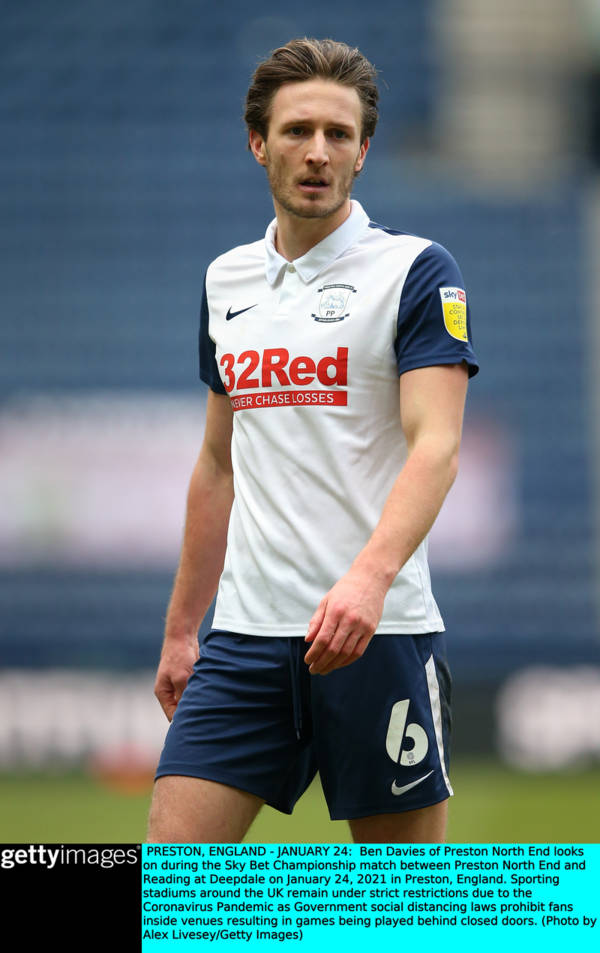 Liverpool in shock transfer swoop for Preston defender Ben Davies to fix centre-back crisis in blow to Celtic