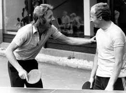 Photo Of The Day: Jimmy Johnstone Plays Table Tennis With Denis Law At The 1974 World Cup